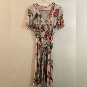 Women’s Promesa Floral Wrap Dress, Size M